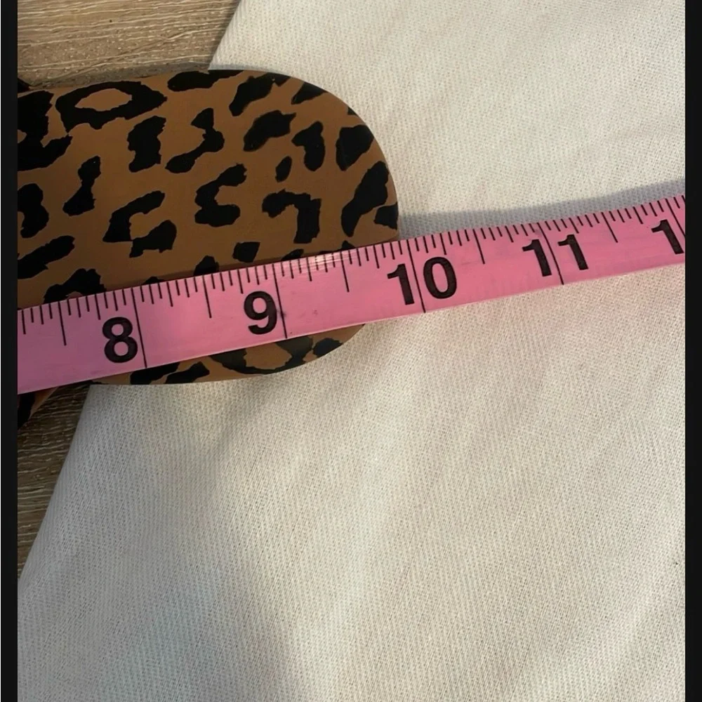 TKEES Leopard Print Sandals - Tan and Black - Picture 4 of 4